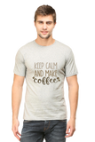 Keep Calm and Make Coffee Men's T-shirt