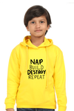 Nap Build Destroy Repeat Kids Hoodie